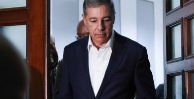 Donald Guerrero durante una audiencia vinculada al caso Calamar en Santo Domingo