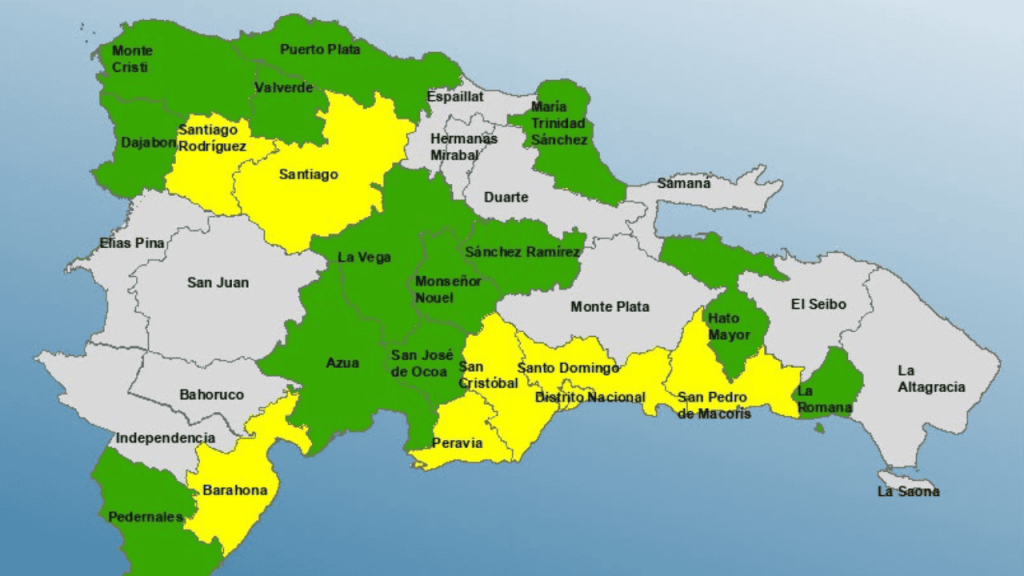 COE coloca 20 provincias y DN en alerta por vaguada: zonas y cuidados