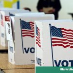 Urnas electorales en Estados Unidos antes de una votación estatal en Florida.