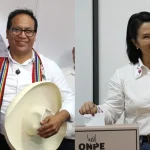 Composición de Keiko Fujimori y Roberto Sánchez durante la segunda vuelta presidencial de Perú 2026.